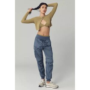 Daily Practice by Anthropologie Silky Cargo Pants Gray Sz Small | NWT | current